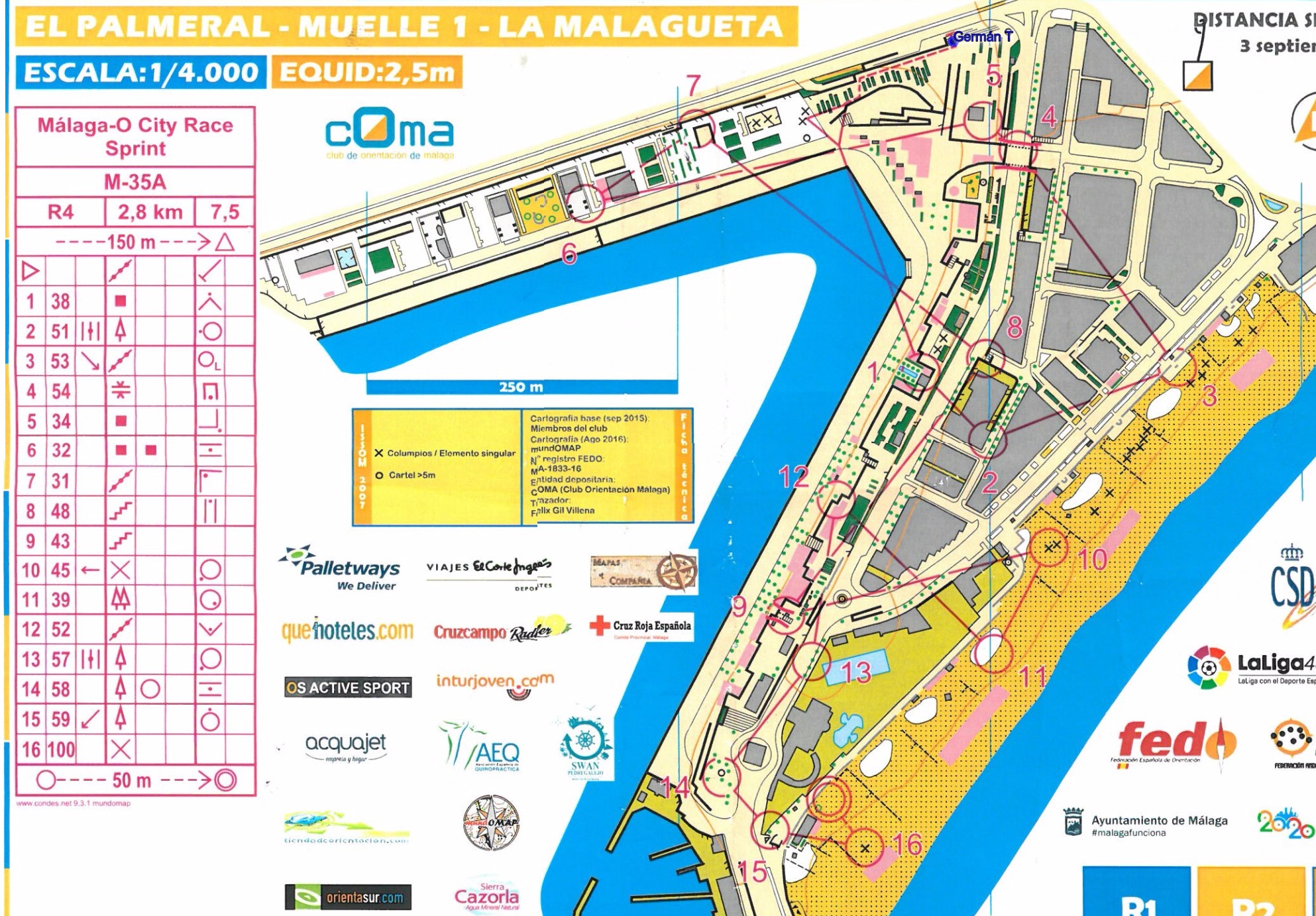 Malaga City Race - old route E2 (02/05/2017)